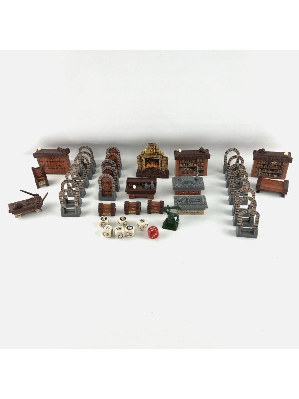 1990 Hero Quest Sorcerer Table Furniture Rack Original Replacement Parts Lot